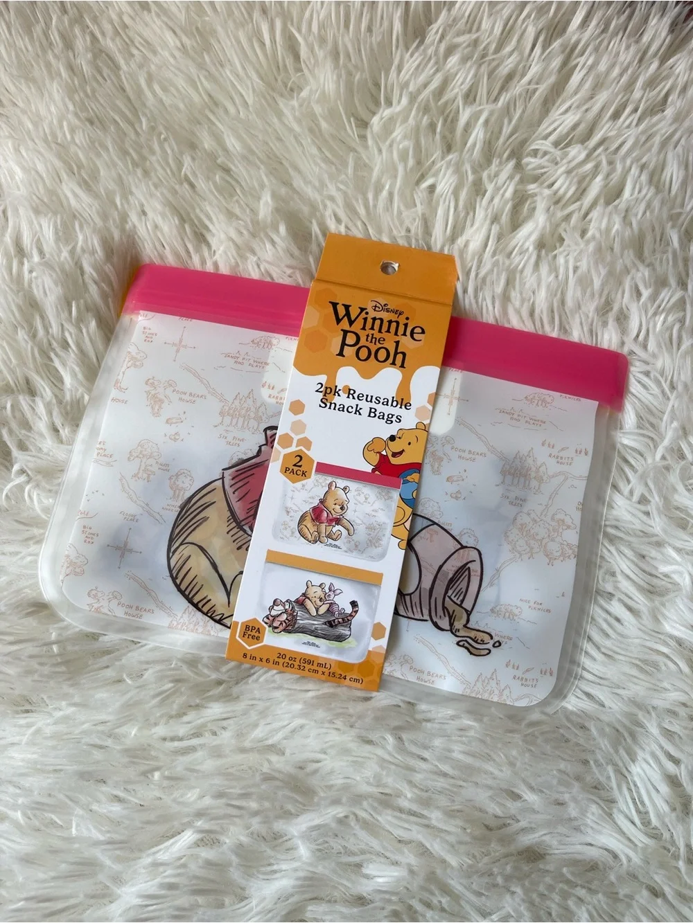 Winnie the Pooh Reusable Snack Bags